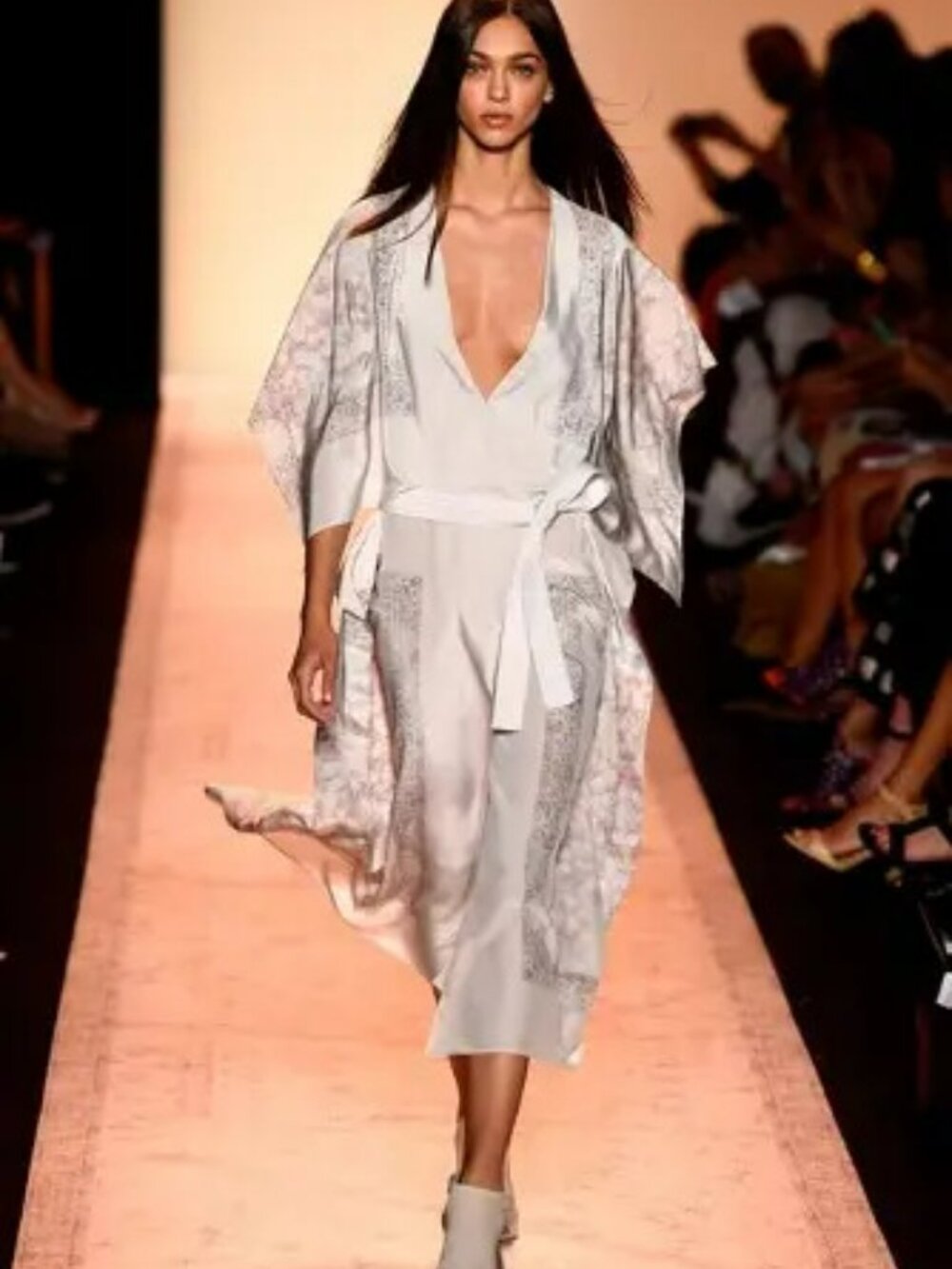 BCBGMaxAzria Runway Spring/Summer 2015 Bohemian 100% Silk Dress.  SZ L